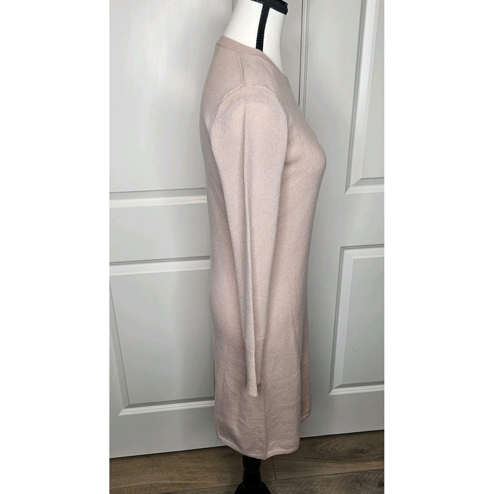 Neiman‎ Marcus 100% Cashmere Sweater Dress Size Small Blush Pink Longsleeve Luxe - Picture 5 of 8